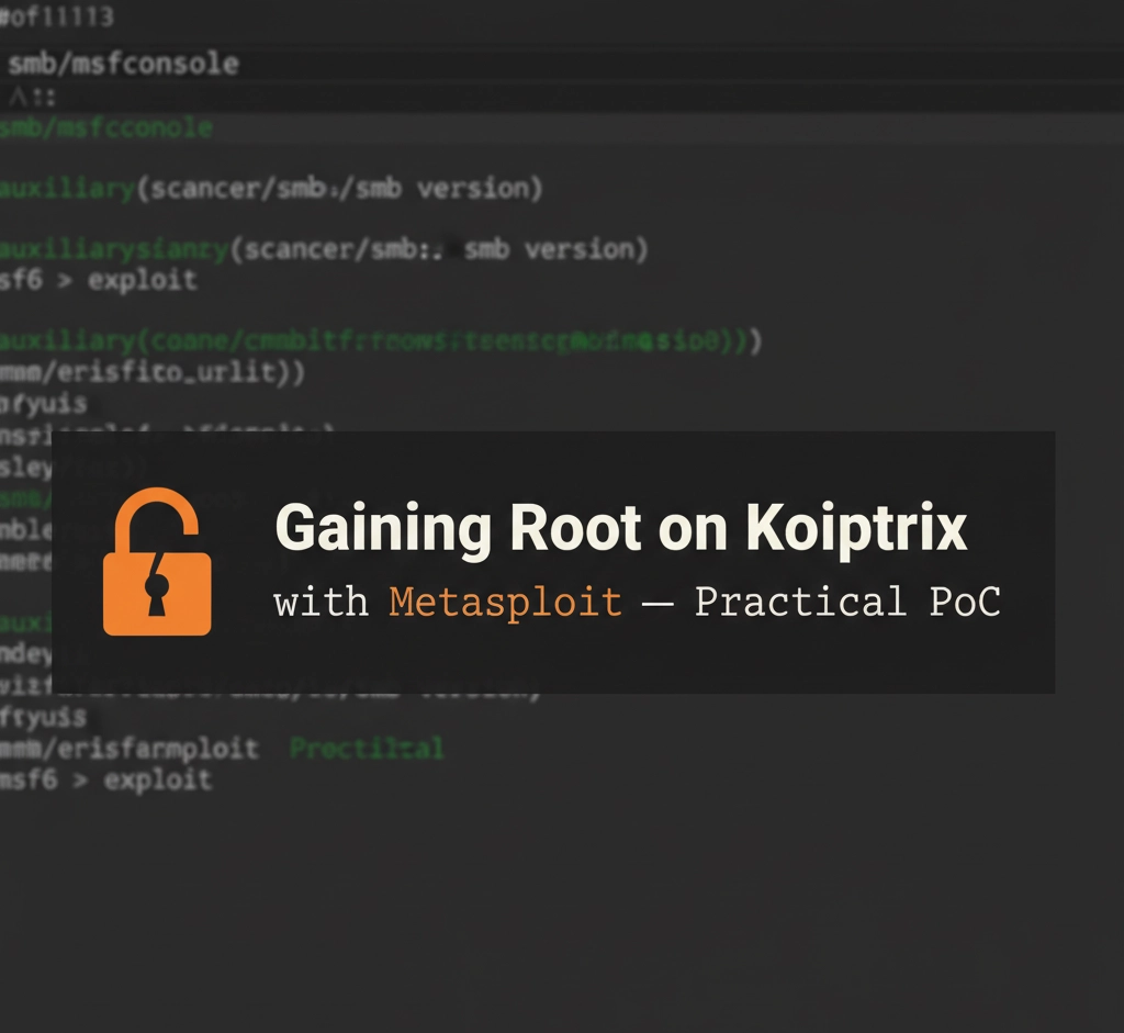 Kioptrix Level 1 (VulnHub) — Gaining Root with Metasploit